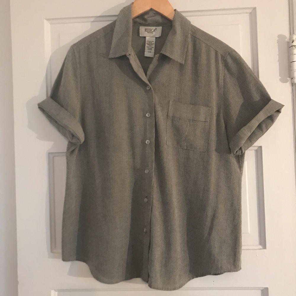 Vintage grey button down
